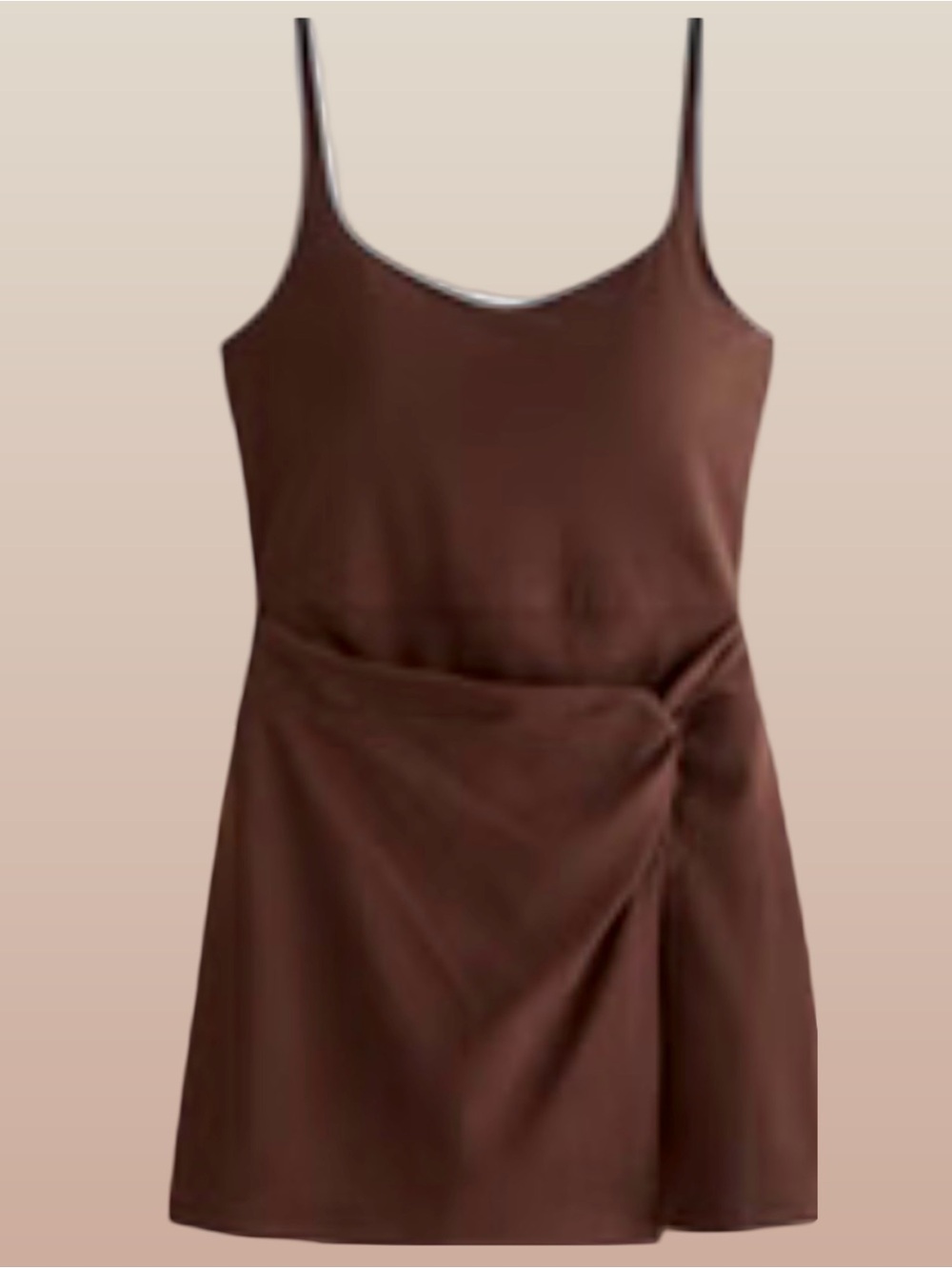 NWT, Activewear Dress by Abercrombie&Fitch in size XXL, color coffee, trim white